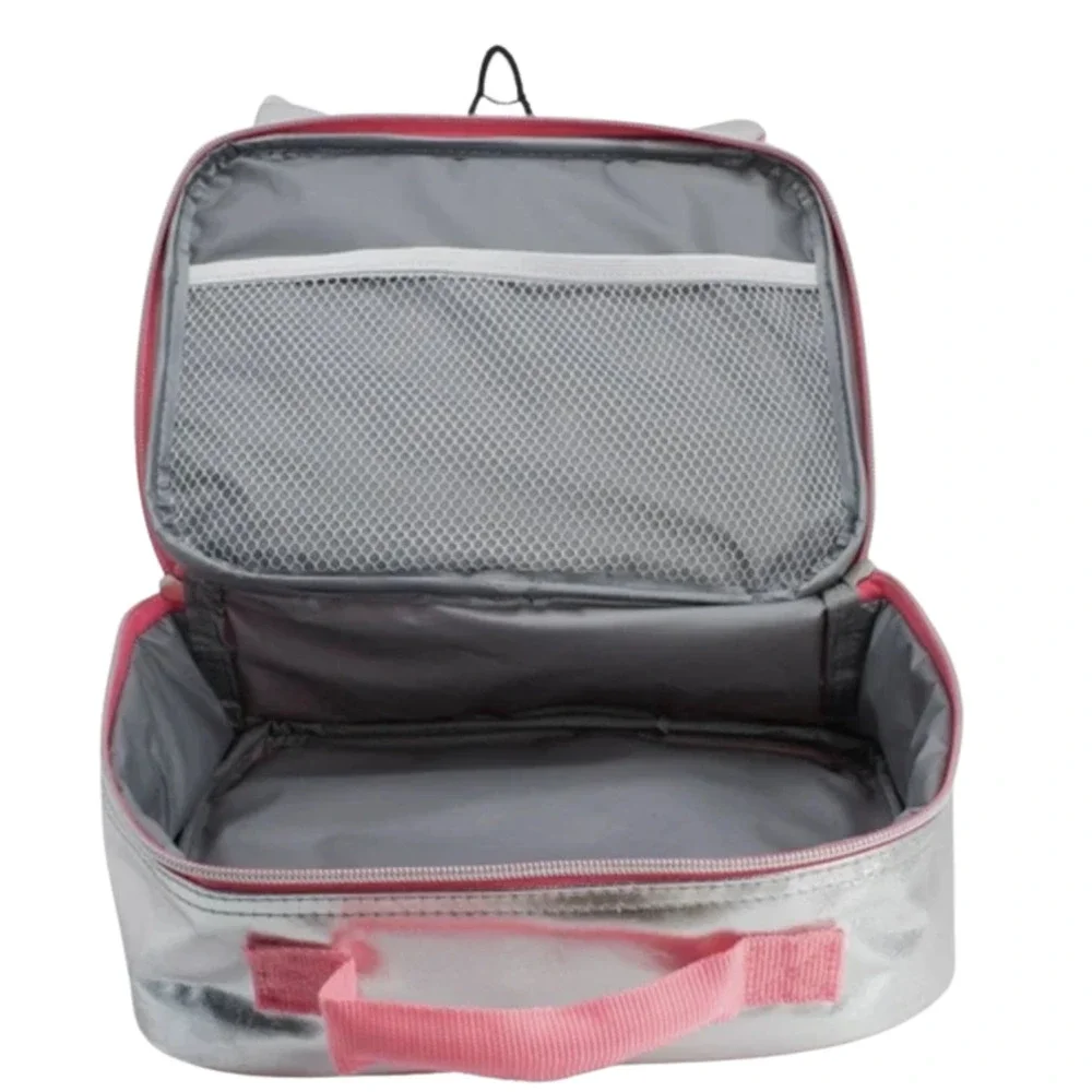 Pretty Pink Unicorn Lunch Box Girls Insulated School Tote Bag for Lunches NEW